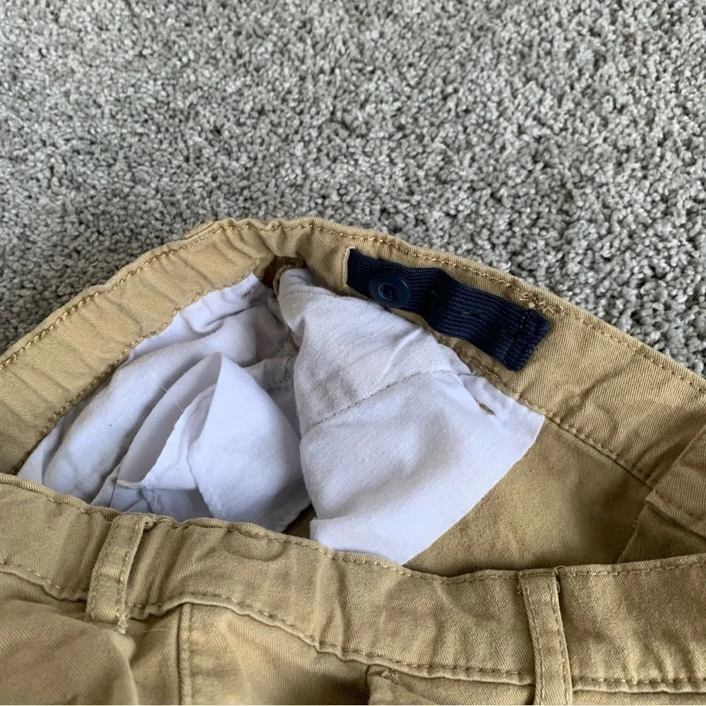 Children's Place Boys Uniform Stretch Chino Shorts Flax Color Size 14 Husky